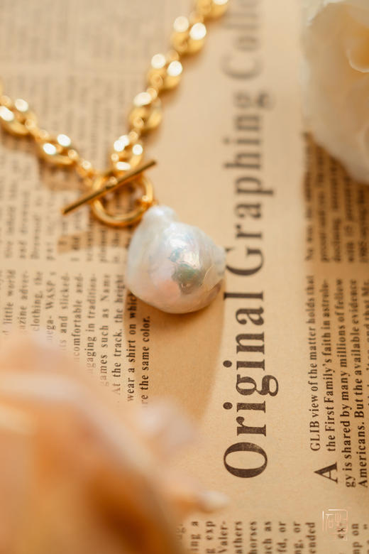 强光泽顶级巴洛克珍珠项链 商品图4