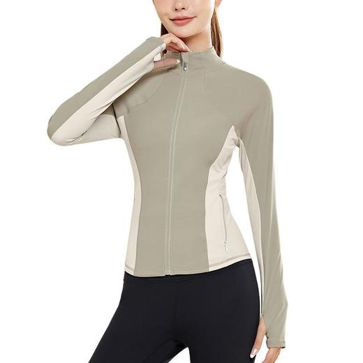 lulu防滑拉链显瘦健身服紧身舒适立领运动上衣修身裸感瑜伽外套女 商品图4