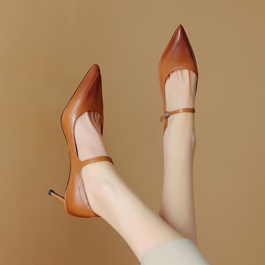 【预售5天】优雅百搭，新风格细高跟里外全皮高跟鞋HY&M868-1 商品图12