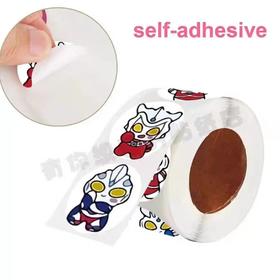 【/一卷500贴！】高颜值奥特曼卷卷贴，手帐装饰动漫卡通贴纸圆点封口贴，不仅可爱，而且方便易用，只需轻轻一贴即可固定！-QQ