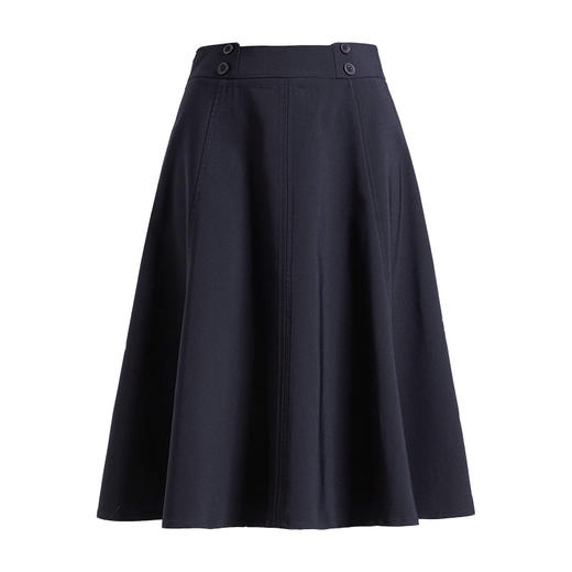 NEELLY纳俪商场同款半身裙女夏季新款高腰A字裙中长款通勤百搭N22044E04405 商品图3