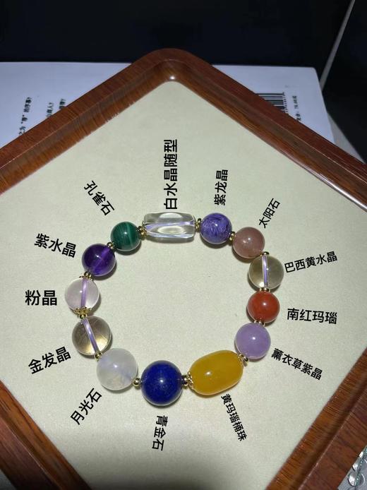 多宝石手链手串 珠径10-14mm 首饰饰品 商品图1