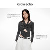 lost in echo2024春季新品设计师品牌扭结挂脖腰部镂空修身上衣女 商品缩略图1