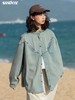 早乙女惠子saotome/STMCS231242/ 日系复古百搭水洗牛仔双嵌口袋青果领衬衫外套 商品缩略图2