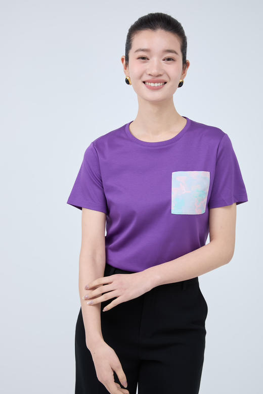 【体验款】噢蜜ooomeooo新中式圆领口袋T限量款“好好穿一件白T” 商品图0