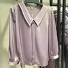 南3天轩V翻领紫色衬衫 商品缩略图0
