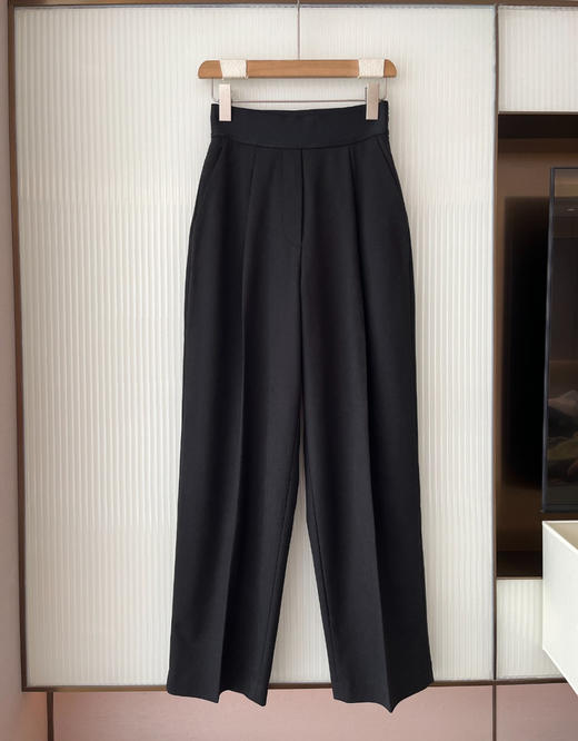 大王同款女士高腰褶阔腿西装裤长裤721401 商品图5