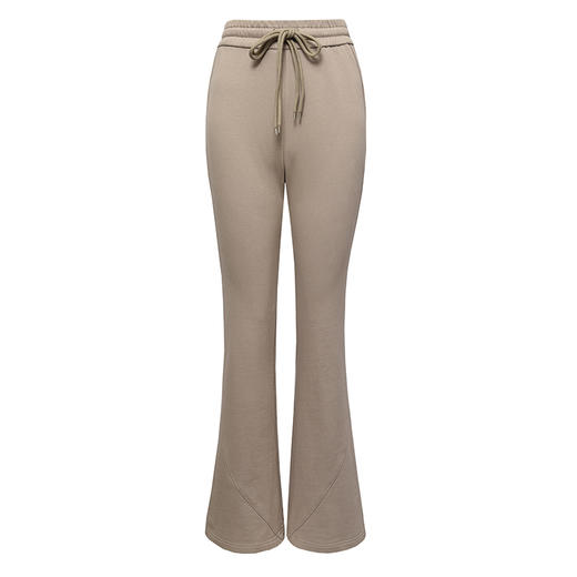 【100%棉】微喇叭显高显腿长卫裤 抽绳松紧休闲长裤 商品图3