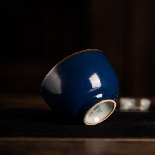 问鼎汝瓷精工款敦善杯 景德镇茶杯陶瓷主人杯品杯 商品图5