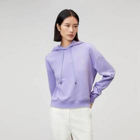 OVV刺绣点缀抽绳连帽卫衣