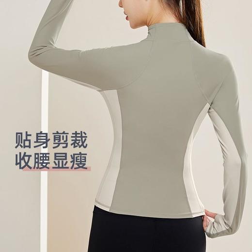 lulu防滑拉链显瘦健身服紧身舒适立领运动上衣修身裸感瑜伽外套女 商品图3