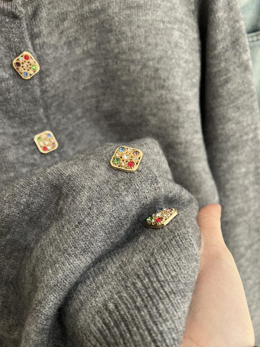 灰色钻石开衫 商品图5