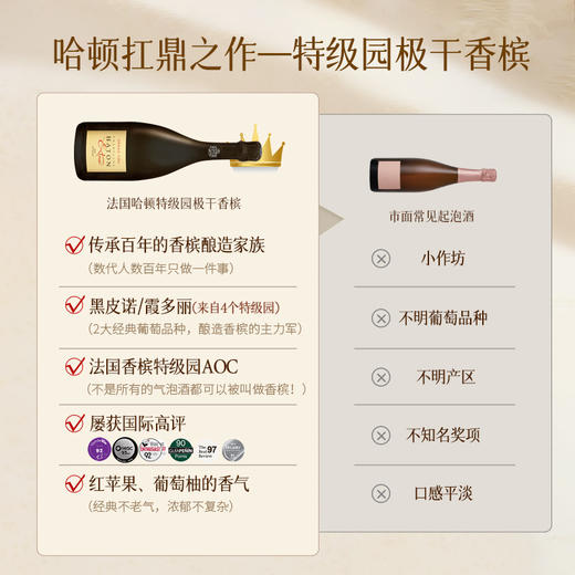 【7获国际90+分】 哈顿特级园级干香槟 哈顿特级园AOC香槟 12.5%vol 商品图2