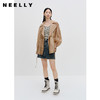 NEELLY纳俪商场同款薄款一粒扣风衣外套女抽绳收腰微透上衣含天丝N24034F04565 商品缩略图1