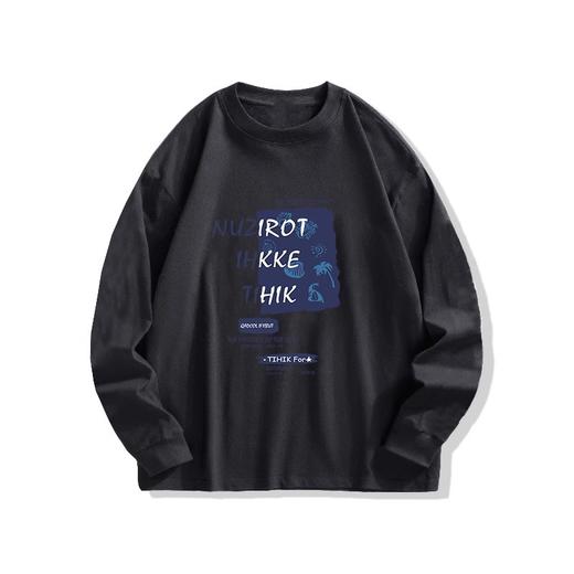 2025新款春季【字母白色长袖t恤女 宽松卫衣打底】设计感小众 内搭休闲上衣 商品图4