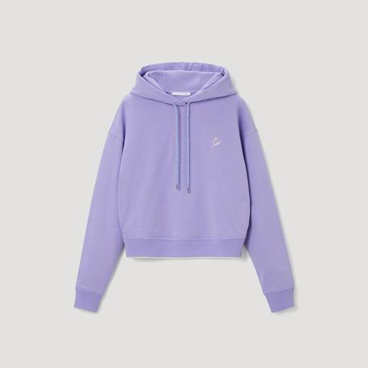 OVV刺绣点缀抽绳连帽卫衣 商品图3