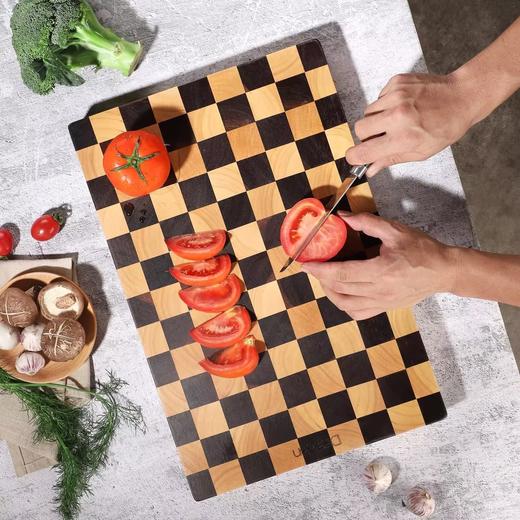 戴德纵横棋盘格实木菜板45*30*3.5cm 商品图1