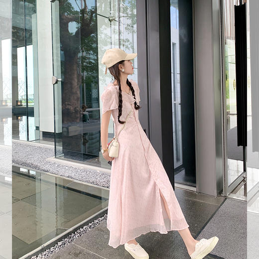 <曾小咸推荐>【花季少女】系扣碎花长裙 商品图2