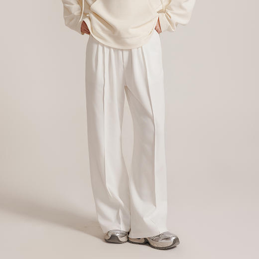 weyo女通勤风大褶裥垂坠感拖地阔腿裤 | 面料舒适、经典色系、休闲百搭 880002 商品图0