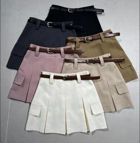 【门店同款】ENJOY春季辣妹工装百褶裙 156108026