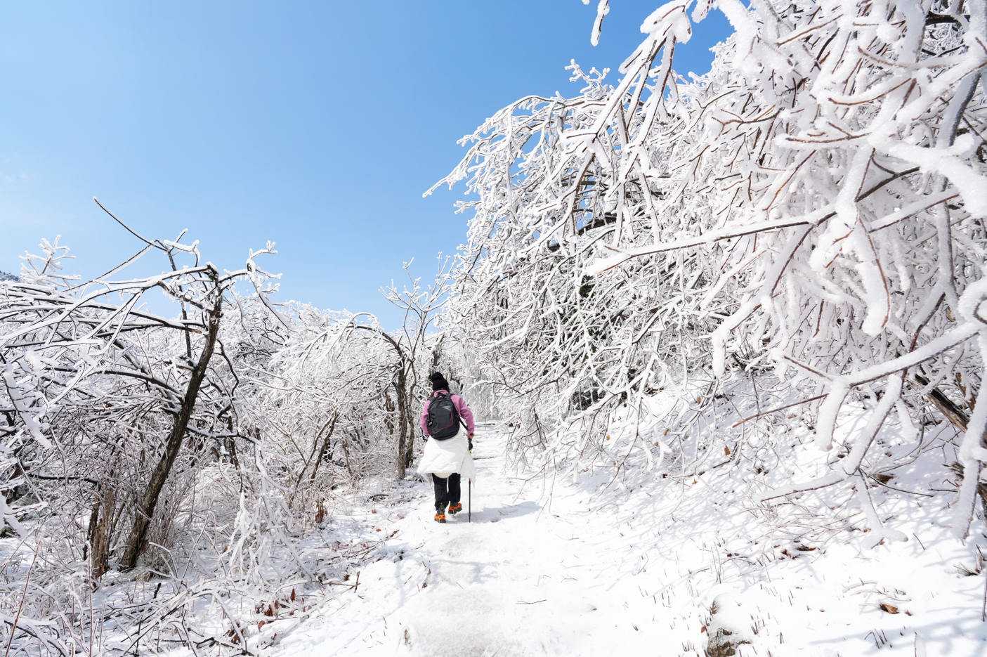【百丈岭】徒步两昌古道，邂逅浙西云顶冰湖雾凇雪景！