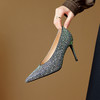 【预售5天】时尚优雅晚宴风，新风格细高跟烫钻单鞋HY&M871-1 商品缩略图7