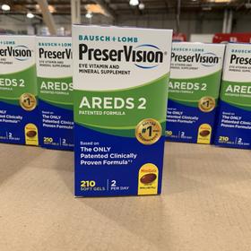 博士伦 Preservision多维生素叶黄素护眼保养品 210粒  美国代购，无中文标签，介意慎拍