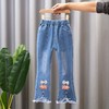 买一送一【儿童春季柔软牛仔裤】18色 韩版洋气喇叭裤女童裤子潮【春装】 商品缩略图3