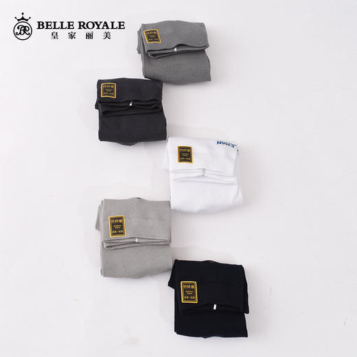 【42元5双，下单拍5】男士春秋季中筒袜子棉吸汗运动夏季男生中筒袜男潮棉袜WZM3395 商品图6