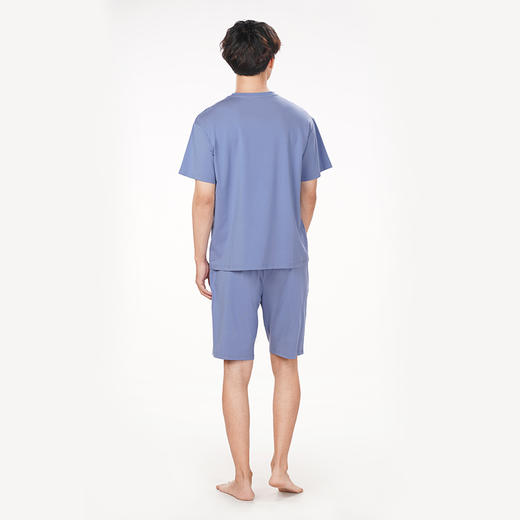 都市丽人都市锋尚好睡好眠春夏睡衣男32支纯棉单面家居服薄款短袖短裤男士棉质套装FH42B3 商品图3