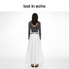lost in echo2024春季新品设计师品牌扭结挂脖腰部镂空修身上衣女 商品缩略图4