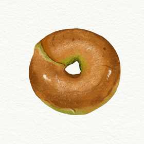 开心果斑斓贝果