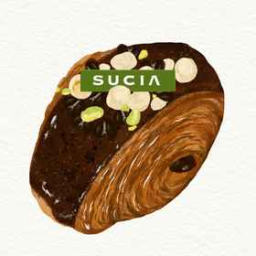 榛果杏仁巧克力可颂