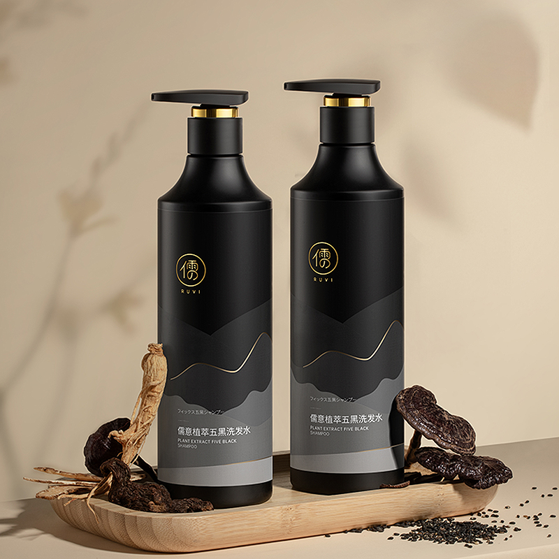 专属 儒意黑灵芝何首乌洗发水控油去屑止痒非纯植物品牌官方旗舰店养发500g/瓶
