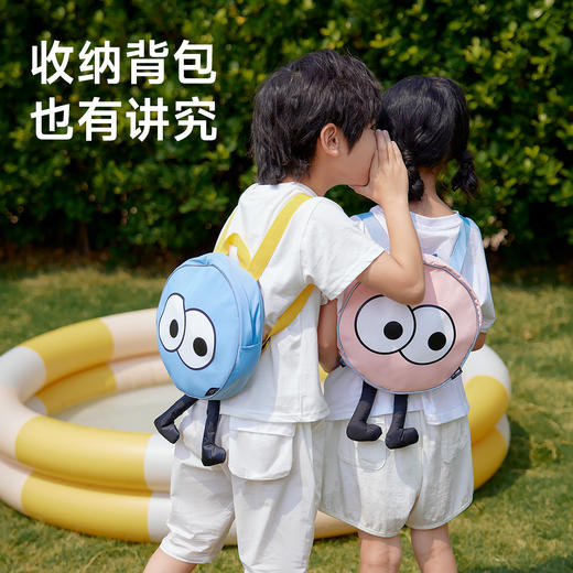 MISSRAIN觅雨卡通怪兽儿童雨衣男童女童带书包位小学生上学雨披 商品图4