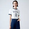EITIE爱特爱夏季新款时尚百搭舒适圆领印花T恤女7802502 商品缩略图3