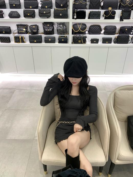 Read Nameless /深灰港风微透打底长衫 商品图10