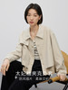 【年货节】熙世界复古工装风短外套女小个子时尚翻领夹克上衣2024年秋装新款 商品缩略图1