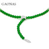 GAONAS  国风新潮时尚设计款绿珠项链10328XG 商品缩略图2