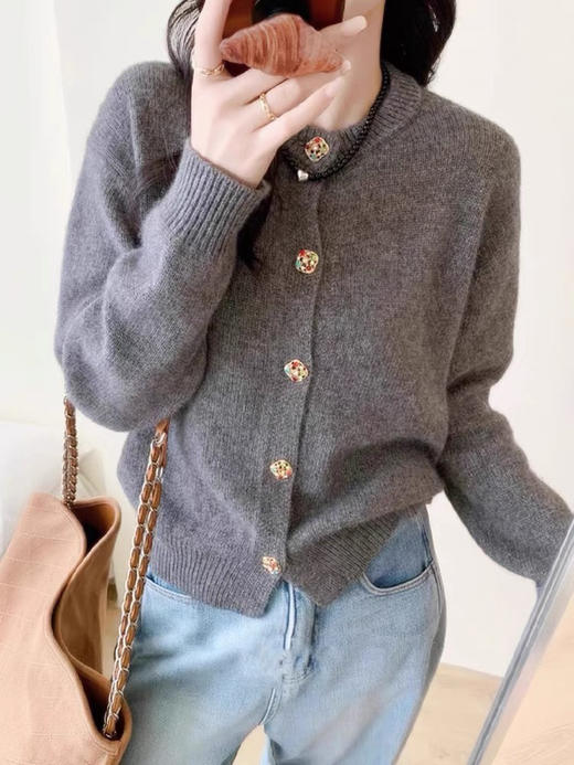 灰色钻石开衫 商品图2