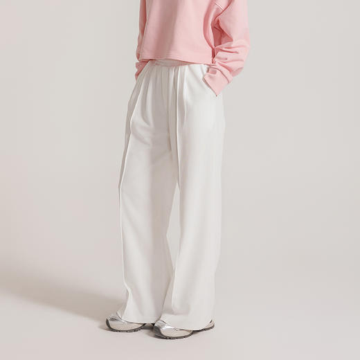 weyo女通勤风大褶裥垂坠感拖地阔腿裤 | 面料舒适、经典色系、休闲百搭 880002 商品图2