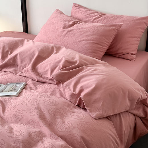 老米优品/ gao端系列《mjji工厂60S提花四件套》全棉大提花！纯色套件床品，品质控入！ 商品图3