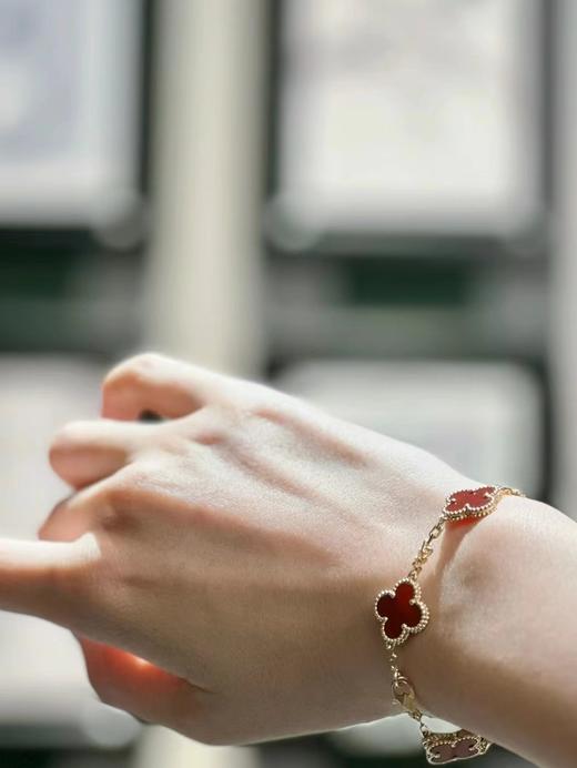 宏运五花四叶草手链 四叶草鸿运项链 耳钉  商品图10