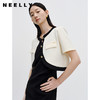 NEELLY纳俪商场同款小香风短款气质外套女撞色金扣气质上衣百搭N23071C01017 商品缩略图2