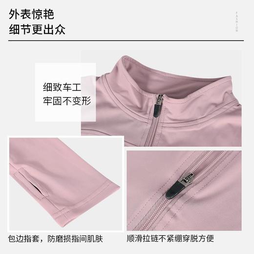 健身服女弹力紧身速干透气上衣长袖专业跑步瑜伽运动厚外套 商品图3