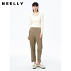 NEELLY纳俪商场同款秋季新款直筒休闲裤女职业百搭高腰显瘦烟管裤N22082H01091 商品缩略图1