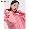 NEELLY纳俪商场同款粉色连帽卫衣秋季新款显瘦长袖休闲套头上衣女N23082J01110 商品缩略图2