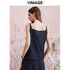 VIMAGE纬漫纪2024夏季新款纯色百搭显瘦吊带背心小上衣V2113708 商品缩略图4