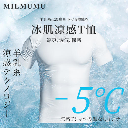 MILMUMU羊奶丝男士T恤 商品图1