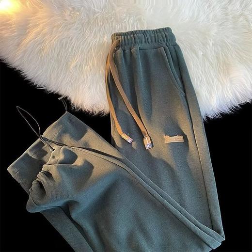 春季薄款【束脚运动裤女 直筒宽松阔腿裤子】休闲ins 小众抽绳束脚卫裤 商品图6